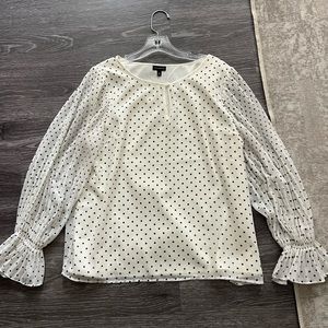 Talbots Polka Dot Blouse NWOT